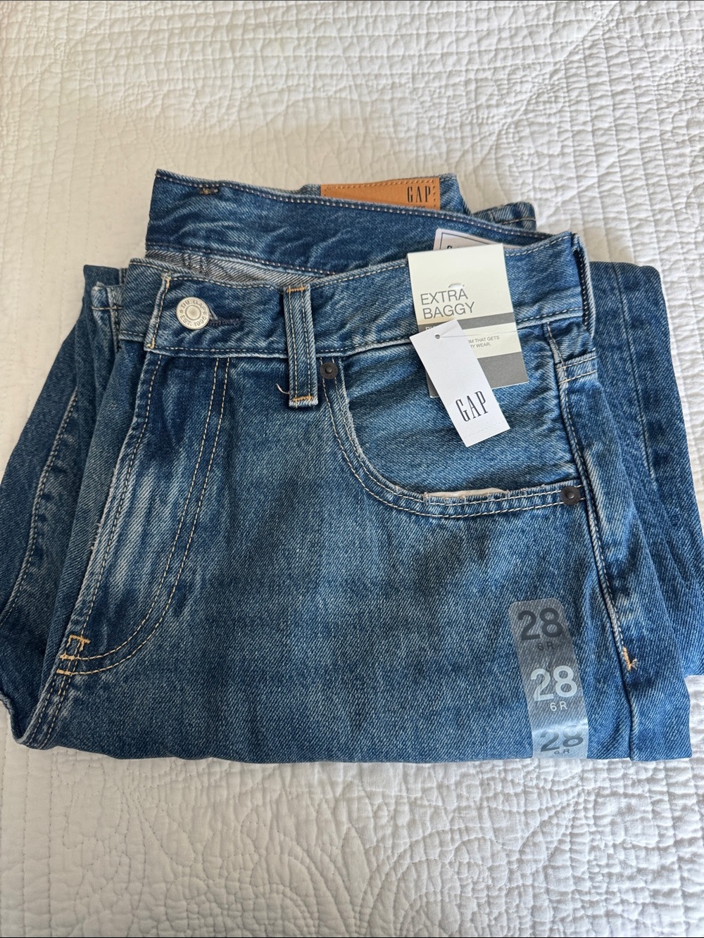 GAP Hailey Bieber Extra Baggy Jeans in Blue